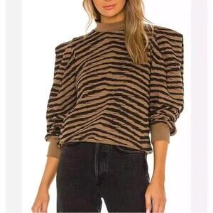 AGOLDE Sweater Womens Extra Small NWT Folded Sleeve Sweatshirt Serpentine Crew